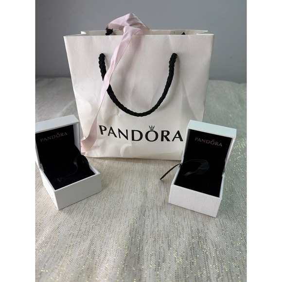 Pandora ring boxes and bag - Picture 1 of 6